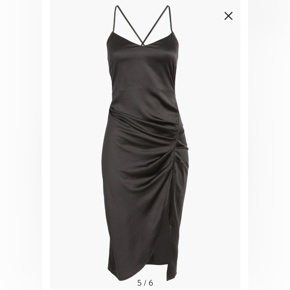 Open Edit Strappy Sleeveless Midi Dress